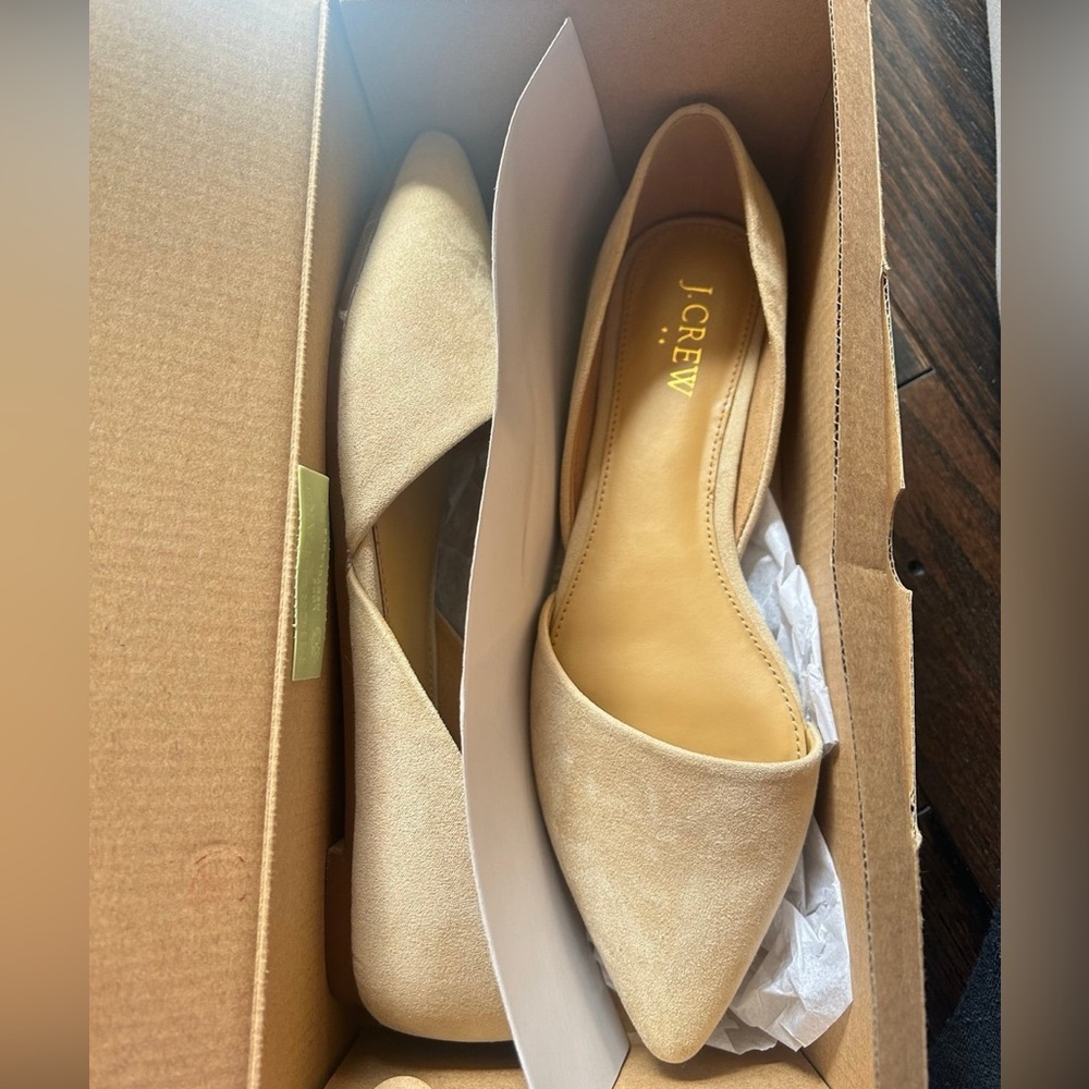 J. Crew Light Tan Slip-On Shoes